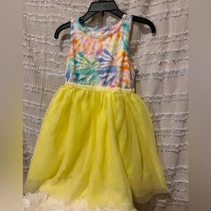 Cat & Jack toddler girls yellow tutu dress size 3T